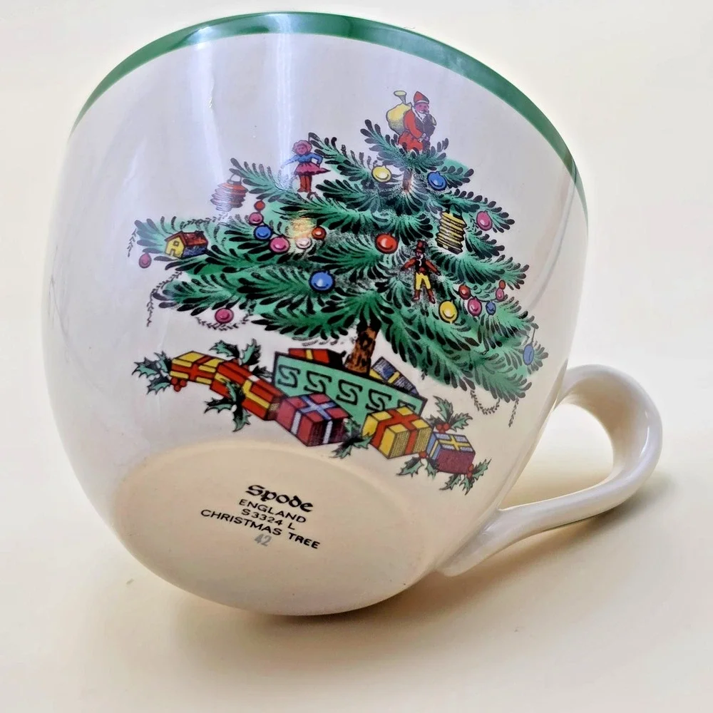 Spode Christmas Tree 3-piece Buffet Set England Earthenware Original Box Vintage